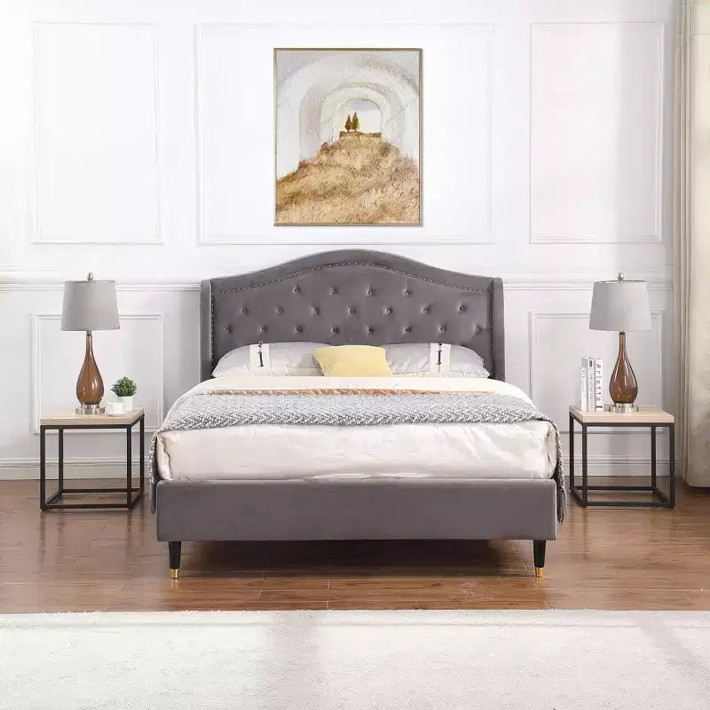Crafted for both style and function, this End Table Side Table,Square Wood and Metal Nightstand,Storage Small End Table, for Living Room.