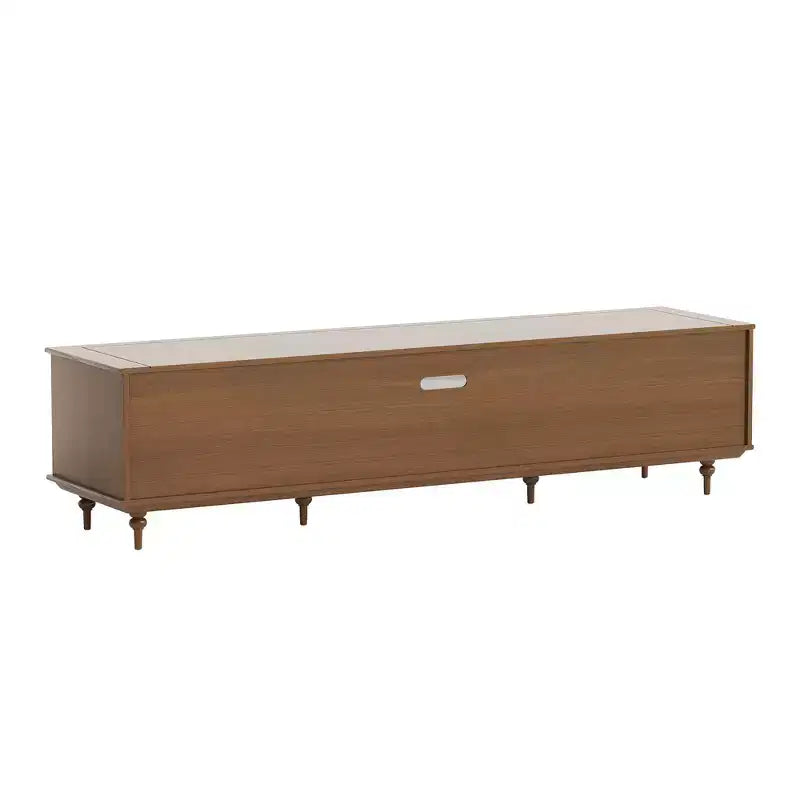 Luck Live Farmhouse 78.74 TV Stand with Large Drawers & Removable Shelves - Metal Handles & Solid Wood Legs, Living Room Media Storage Cabinet