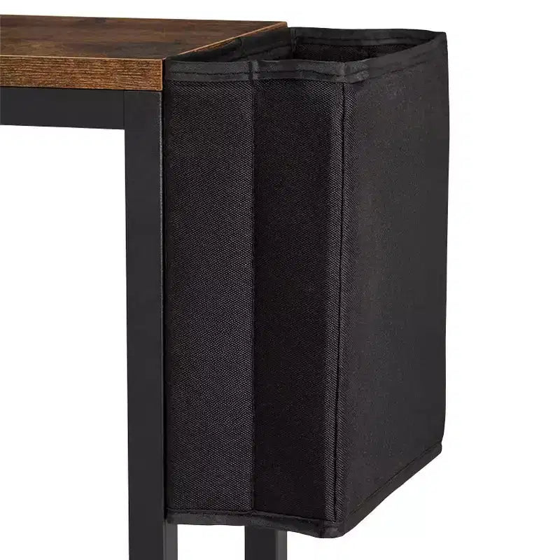 The Lakeside Collection Narrow Console Table 2-Tier with Side Pocket -
