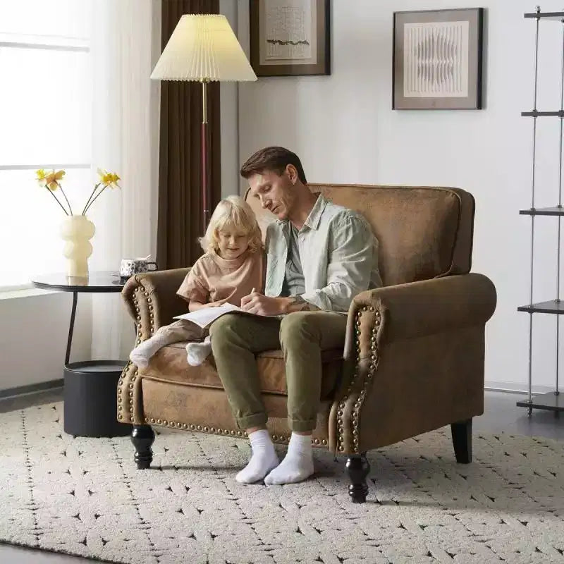 Karl Home | Poltrona singola classica color ruggine