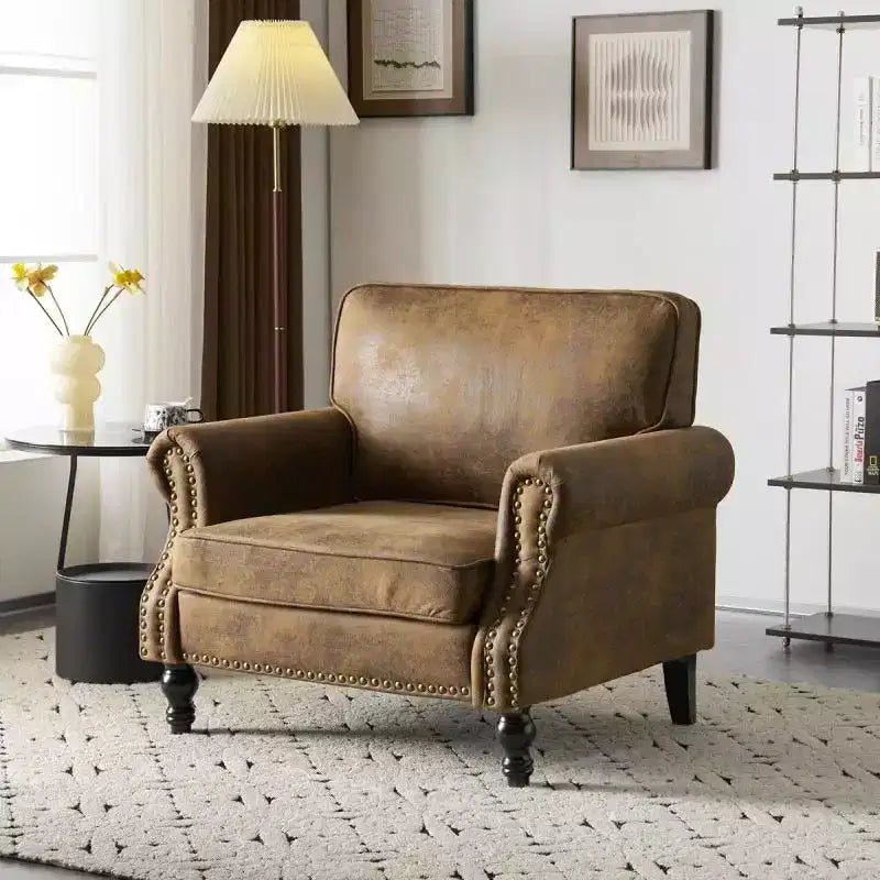 Karl Home | Poltrona singola classica color ruggine