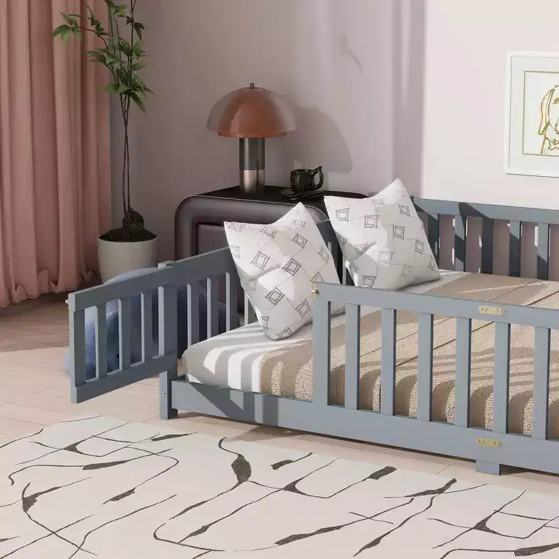 MAYEERTY Letto Matrimoniale Imbottito in Lino con Supporto Lombare e Design Silenzioso
