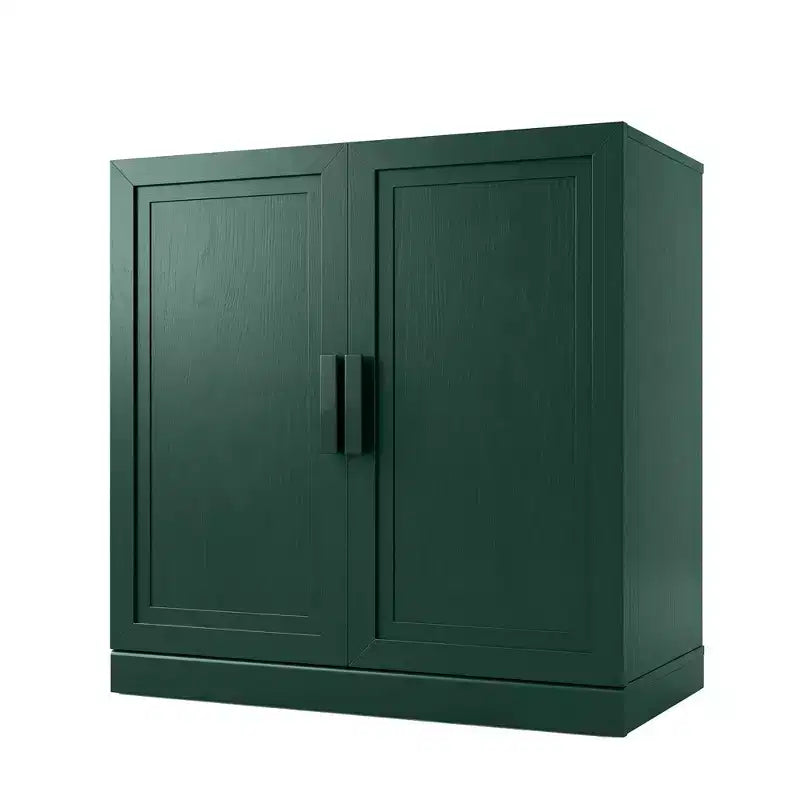 Armadietto contenitore a 2 ante, autoportante, blu scuro/verde scuro con ripiani regolabili