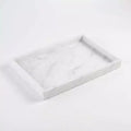Elegant Natural Marble Jewelry Tray Organizer, Mom's Day Gift Genuine Marble Stone Tray for Vanity Bathroom Home Decor