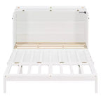 Luxystar Armadio Letto a Scomparsa Moderno Queen con Cassetti, Blocco di Sicurezza e Presa Elettrica