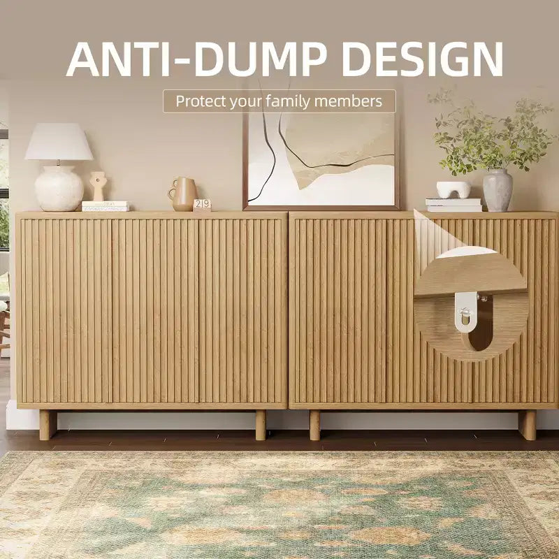 Mobile scarpiera a 5 ripiani con anta scanalata grigio/rovere, capacità 20 paia