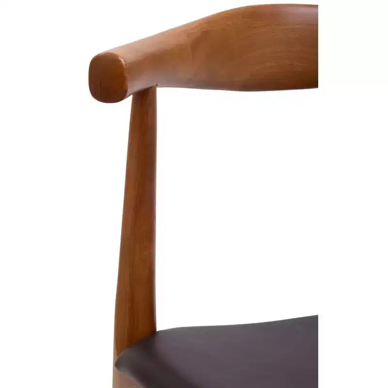 Sedia da pranzo Tracy nera - Modway: design di metà secolo, struttura in legno, rivestimento in vinile, nessun assemblaggio richiesto