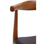 Sedia da pranzo Tracy nera - Modway: design di metà secolo, struttura in legno, rivestimento in vinile, nessun assemblaggio richiesto