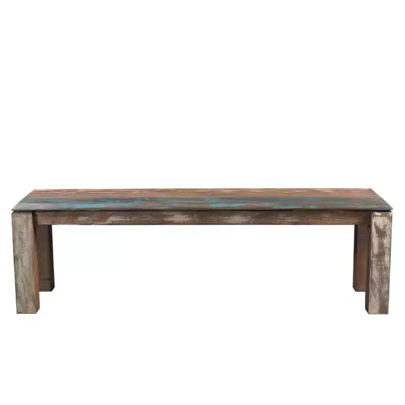 60" Old Reclaimed Wood Bench Brown - Timbergirl: Rustic Rectangle Dining Bench, Seats 1, Dry Dust Care