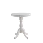 Carolina Living 30" Salem Round Pedestal Bar Table White