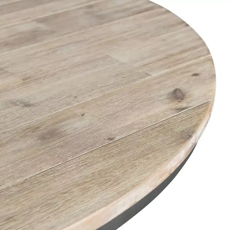 Picket House Furnishings Keaton Round Counter Height Dining Table Beach: 36" High, Pedestal Base, Seats 4