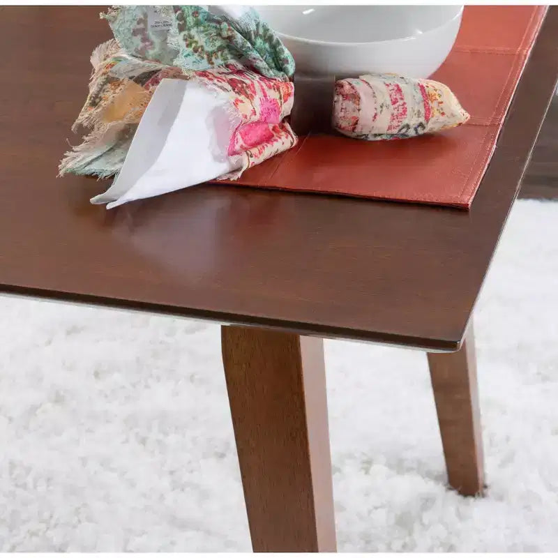 5pc Clara Dining Set with Rope Seat Chairs and Bench Brown - Powell