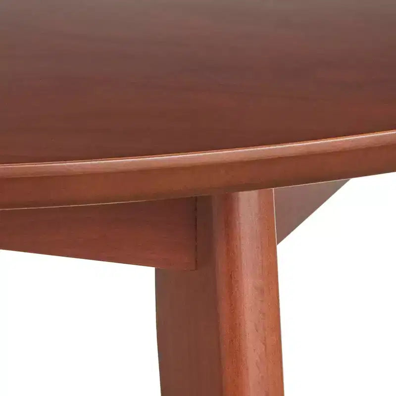 Buylateral Tania Mid Century Modern 35.5" Round Dining Table Walnut