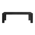 Jasper Extendable Dining Table Black - Picket House Furnishings: Modern Style, Removable Leaf, Seats 4
