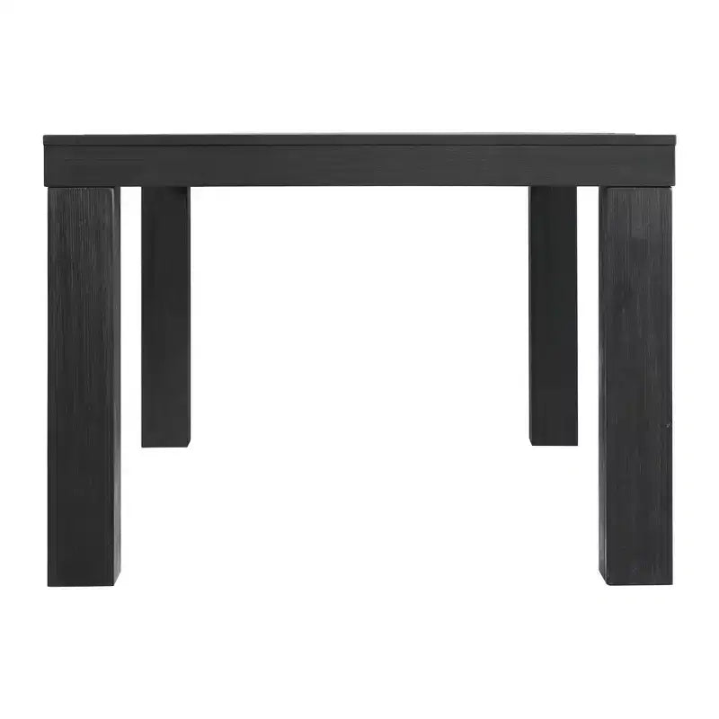 Jasper Extendable Dining Table Black - Picket House Furnishings: Modern Style, Removable Leaf, Seats 4