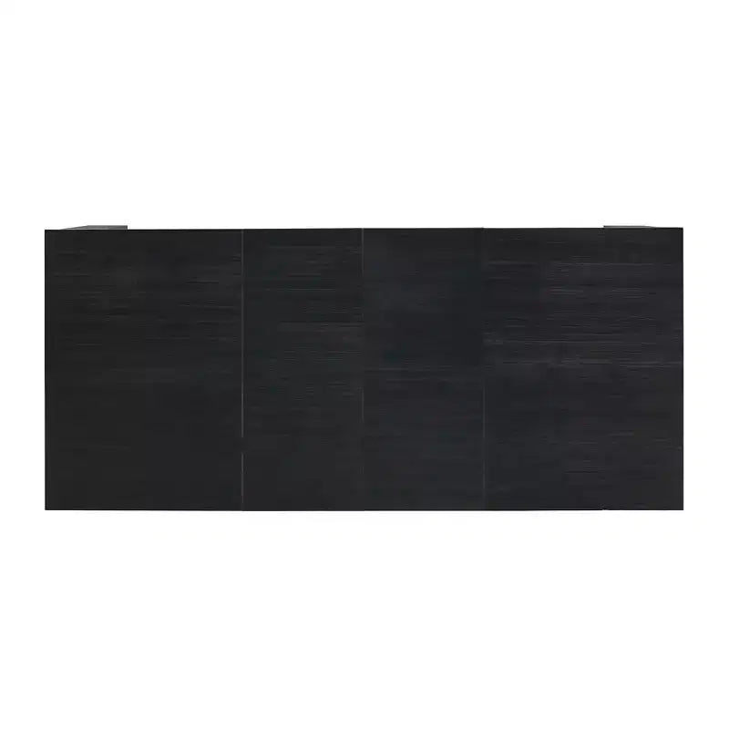 Jasper Extendable Dining Table Black - Picket House Furnishings: Modern Style, Removable Leaf, Seats 4