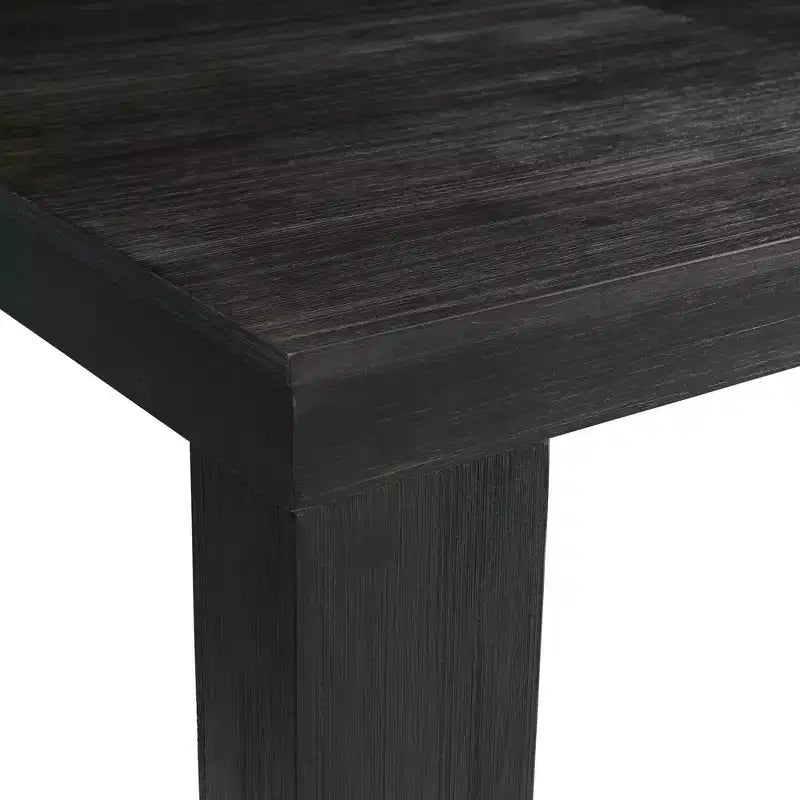 Jasper Extendable Dining Table Black - Picket House Furnishings: Modern Style, Removable Leaf, Seats 4