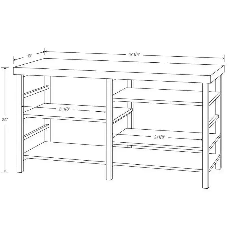Mobile TV con Contenitore Regolabile per TV fino a 50", Finitura Effetto Legno Nero - Room Essentials™