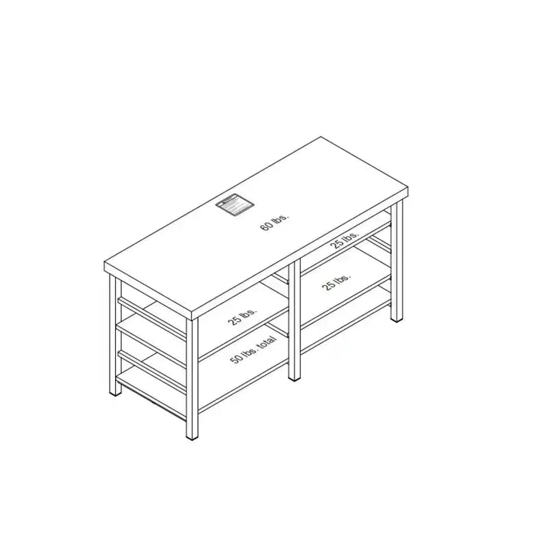 Mobile TV con Contenitore Regolabile per TV fino a 50", Finitura Effetto Legno Nero - Room Essentials™