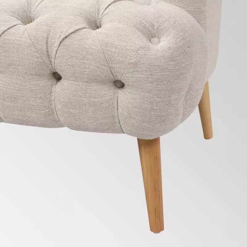 Christopher Knight Home Adelia Contemporary Tufted Sofa Beige: Modern Upholstered, 3-Seater, Wood Frame