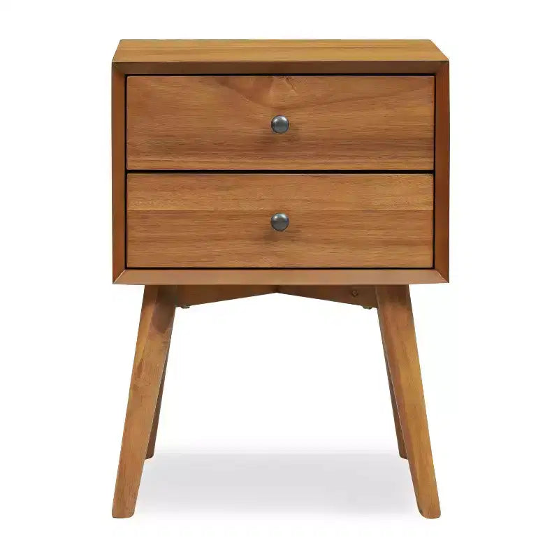 Edgemod Dorsey Mid-Century Nightstand Light Brown
