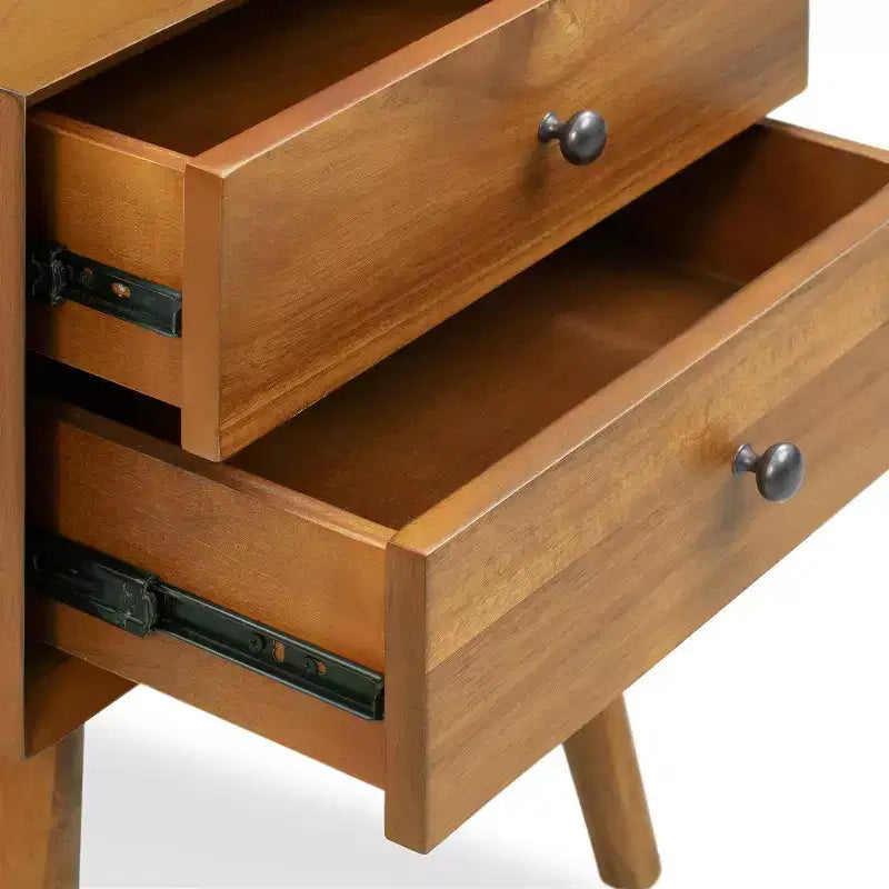 Edgemod Dorsey Mid-Century Nightstand Light Brown