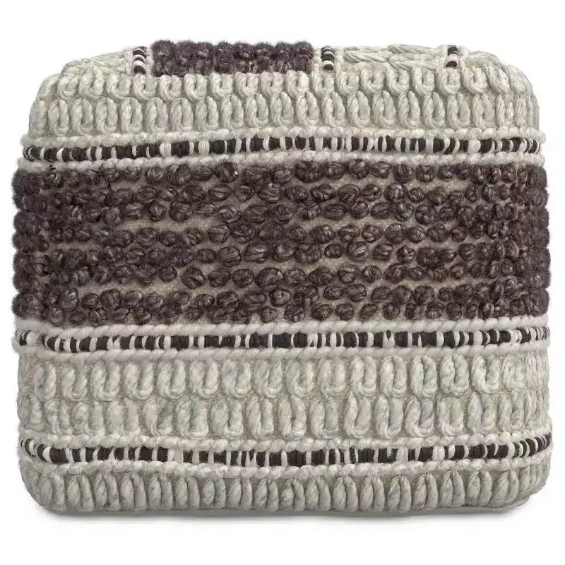 Pouf quadrato Heyfield fucsia/naturale - WyndenHall