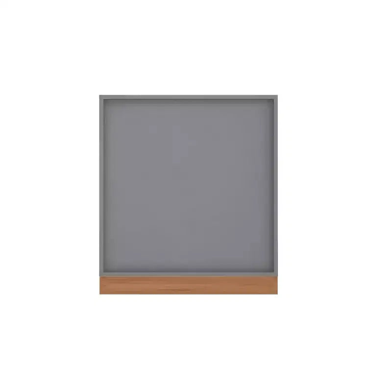 29.92" Cornelia Cabinet Gray/Natural - Manhattan Comfort: Multi-Use Stand & Bookcase