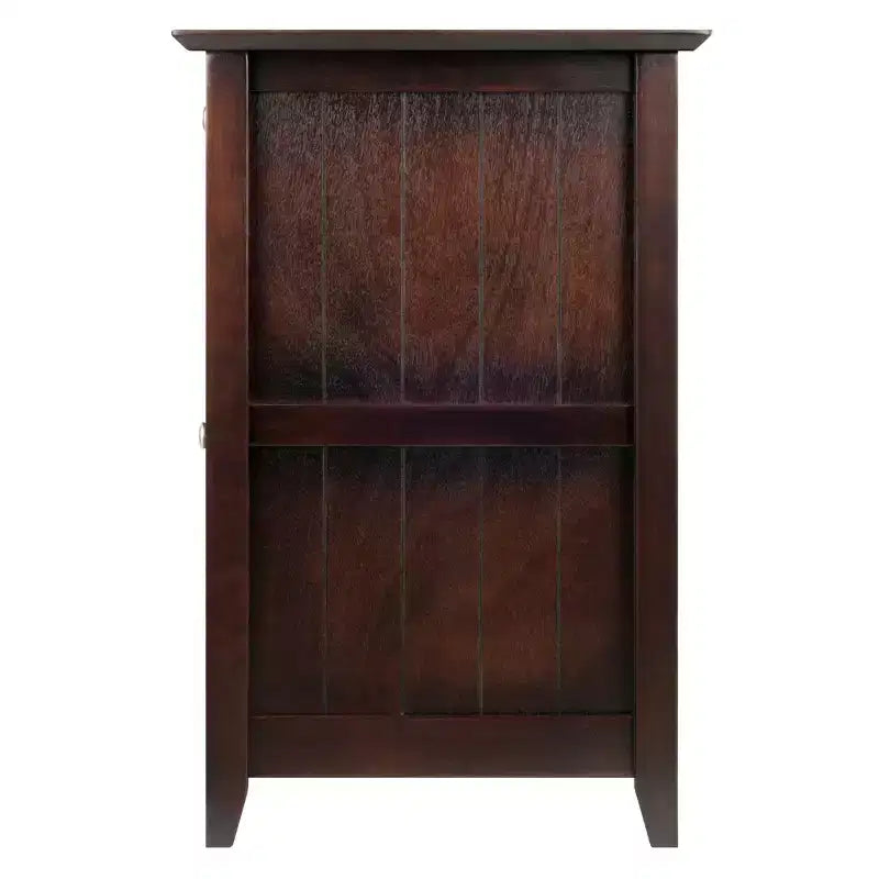 Burke File Cabinet Coffee Finish - Winsome: Solid Wood, Composite, 2 Drawers, Legal/Letter Size, Caster Base