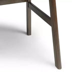 Scrivania Lisa da 60" marrone invecchiato naturale - WyndenHall: Design contemporaneo, porta USB, 3 cassetti, accessori in bronzo