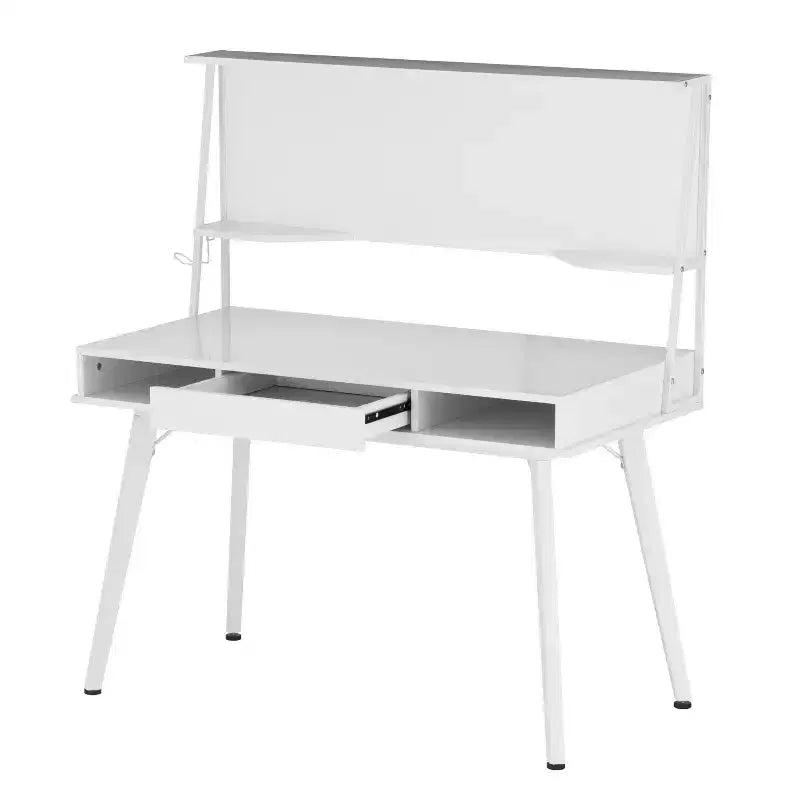 Computer Desk with Storage, Hutch & Magnetic Board - Techni Mobili