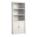 71" Cottage Road Library with Doors Soft White - Sauder