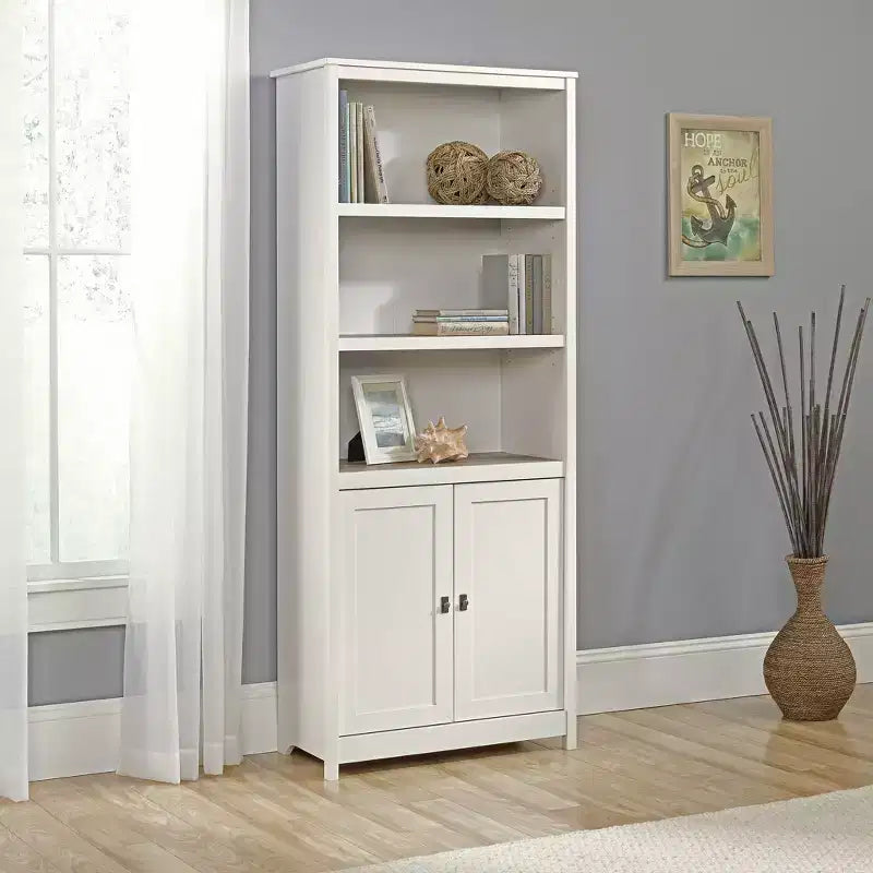 Libreria da 71" Cottage Road con ante bianco tenue - Sauder