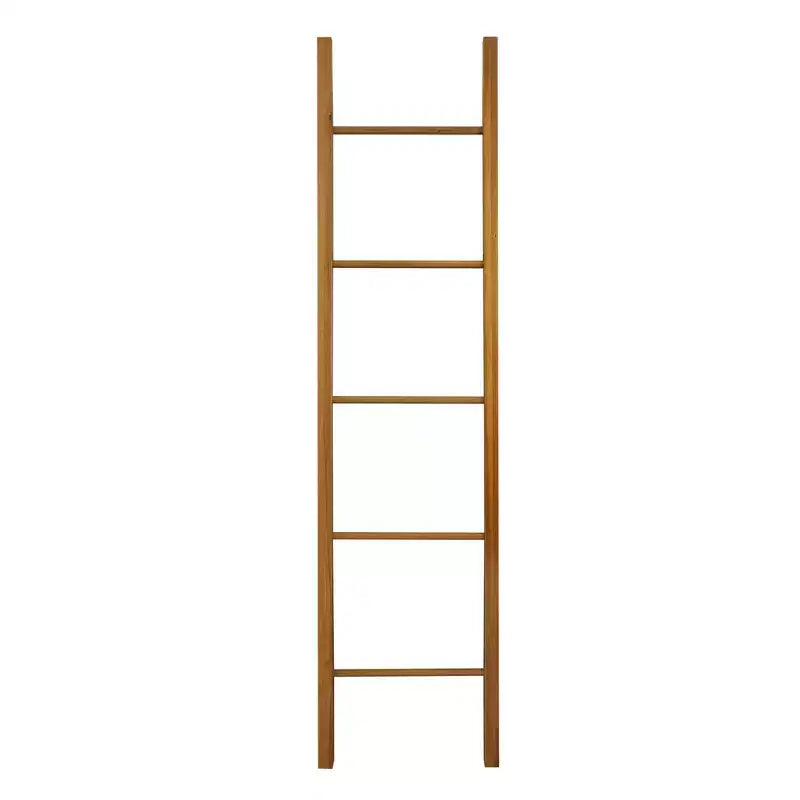 Decorative Ladder Natural Cherry - Flora Home: Solid Wood Towel Holder, 5-Rung Design