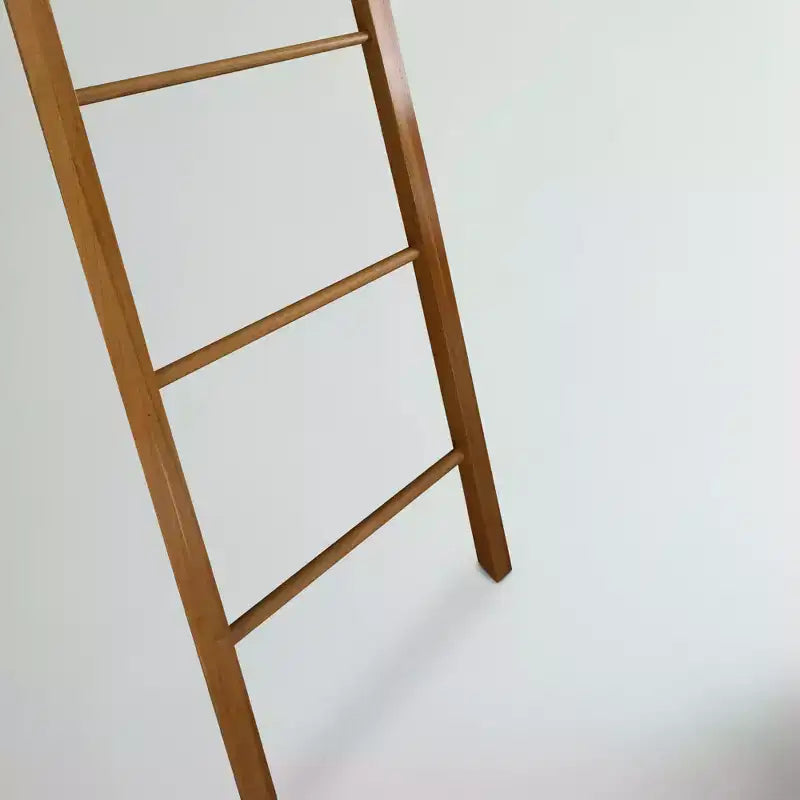Decorative Ladder Natural Cherry - Flora Home: Solid Wood Towel Holder, 5-Rung Design