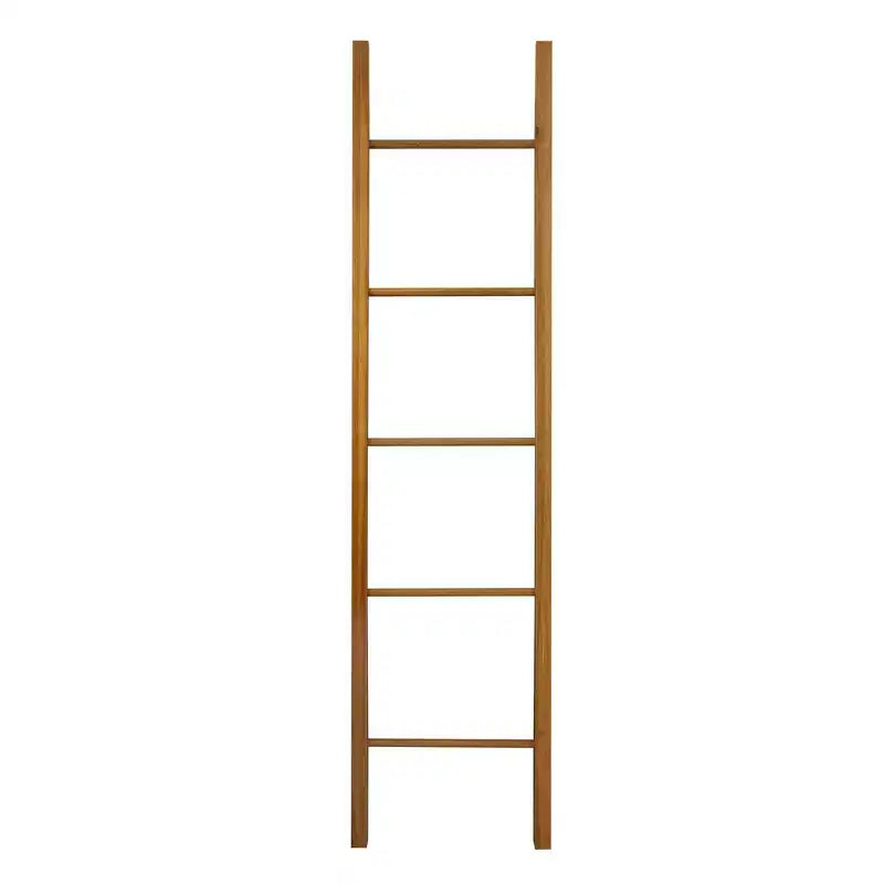 Decorative Ladder Natural Cherry - Flora Home: Solid Wood Towel Holder, 5-Rung Design