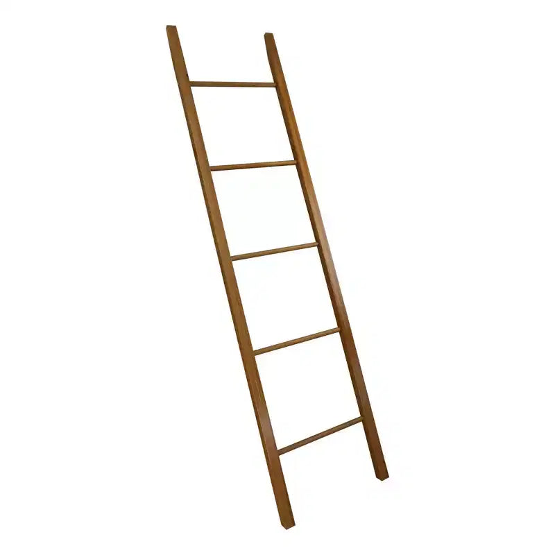 Decorative Ladder Natural Cherry - Flora Home: Solid Wood Towel Holder, 5-Rung Design