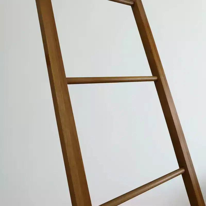 Decorative Ladder Natural Cherry - Flora Home: Solid Wood Towel Holder, 5-Rung Design