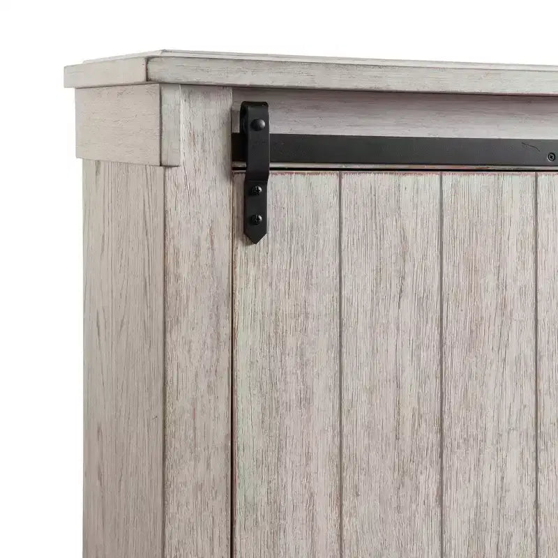 Queen Jack Platform Storage Bed White - Picket House Furnishings: Farmhouse Style with Headboard & Footboard Cabinets