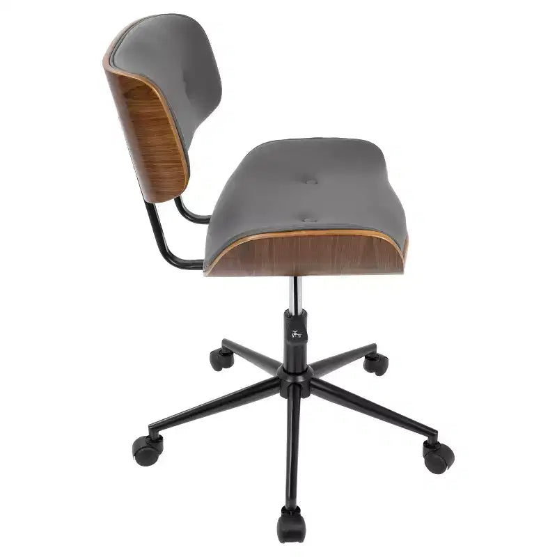 Sedia da ufficio Lombardi Mid-Century Modern con girello - LumiSource