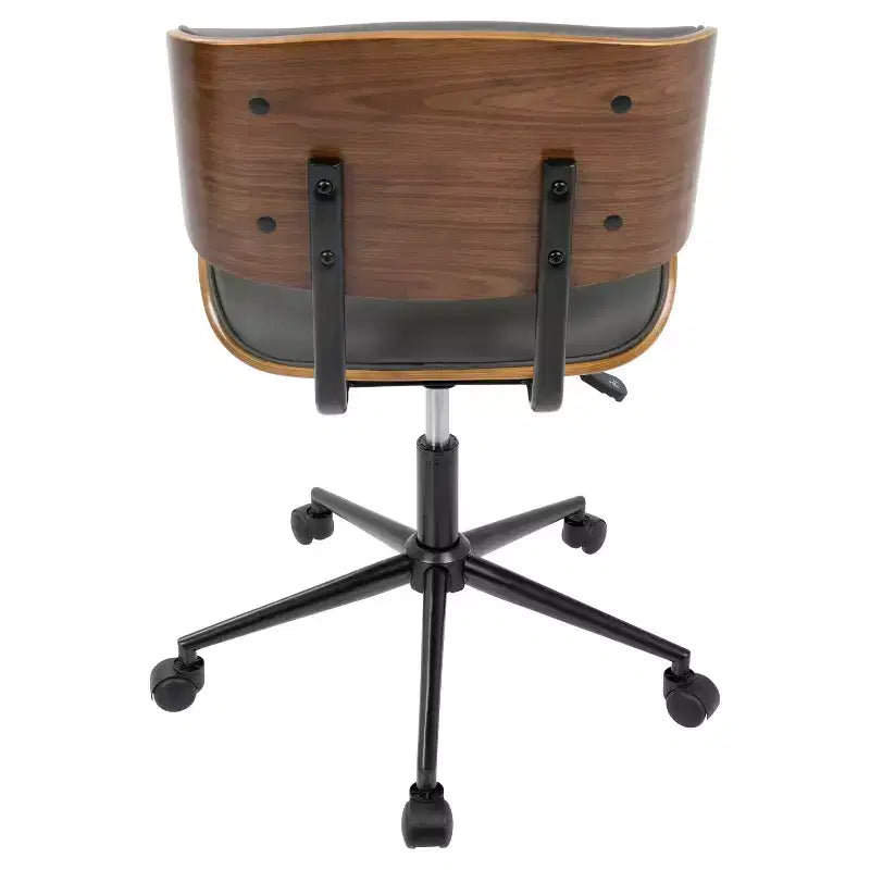 Sedia da ufficio Lombardi Mid-Century Modern con girello - LumiSource