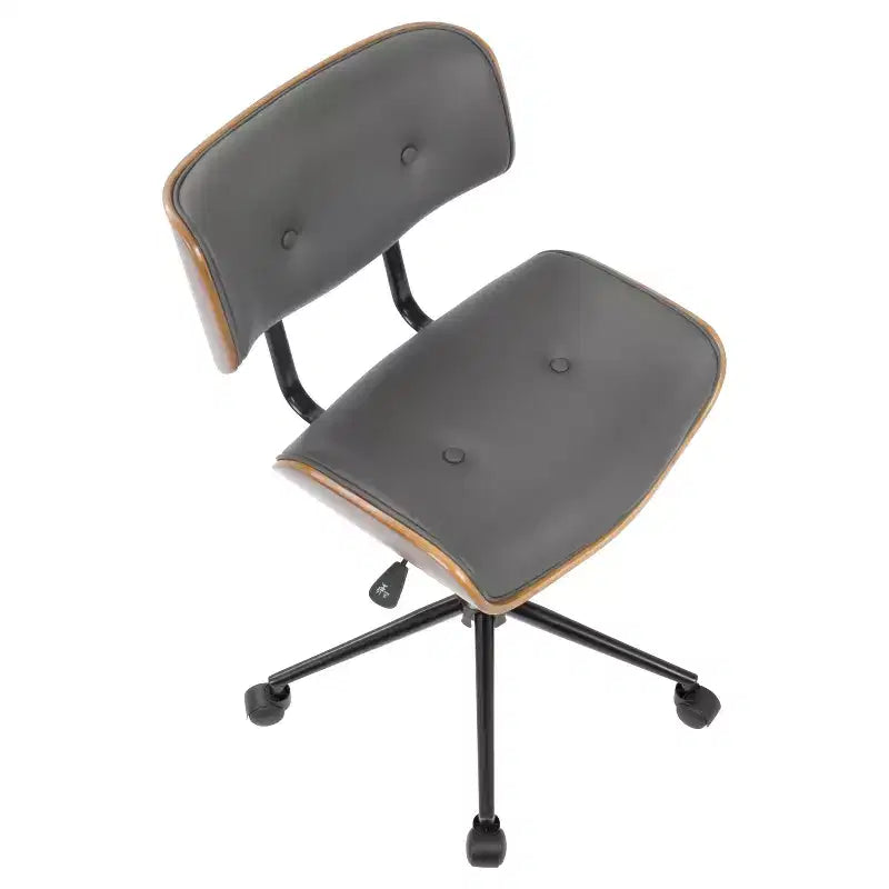 Sedia da ufficio Lombardi Mid-Century Modern con girello - LumiSource