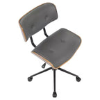 Sedia da ufficio Lombardi Mid-Century Modern con girello - LumiSource