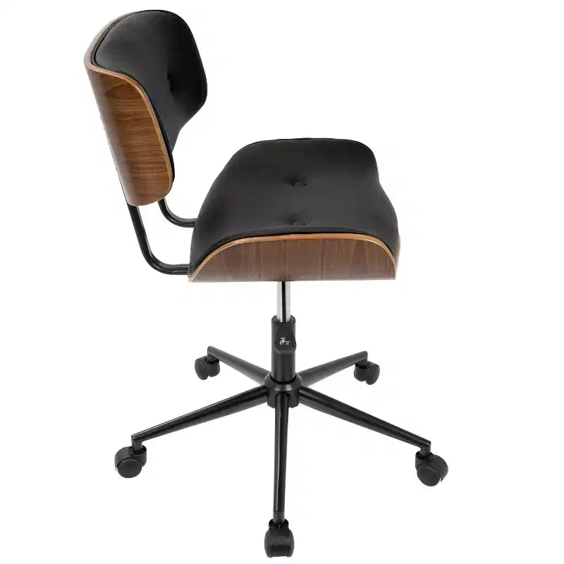 Sedia da ufficio Lombardi Mid-Century Modern con girello - LumiSource