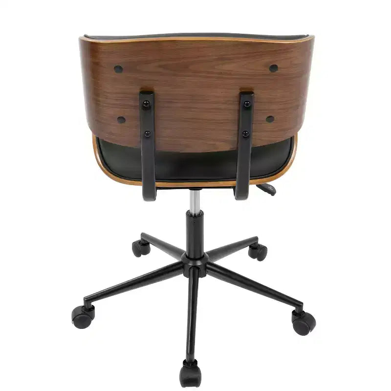 Sedia da ufficio Lombardi Mid-Century Modern con girello - LumiSource