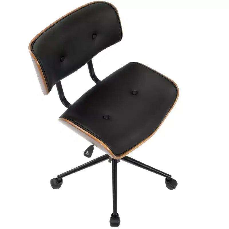 Sedia da ufficio Lombardi Mid-Century Modern con girello - LumiSource
