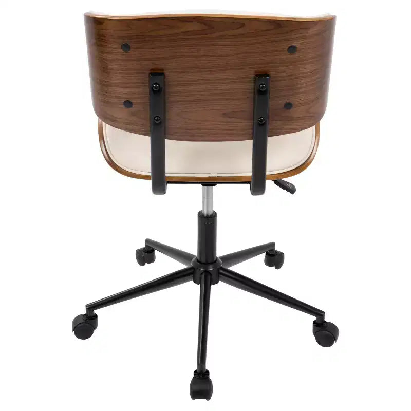 Sedia da ufficio Lombardi Mid-Century Modern con girello - LumiSource