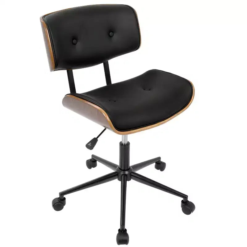 Sedia da ufficio Lombardi Mid-Century Modern con girello - LumiSource