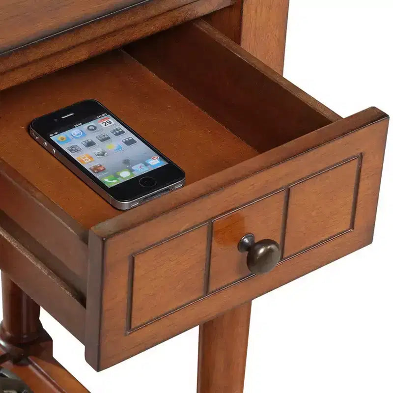 Tavolino d'appoggio Mia Petite con cassetto e ripiani Breighton Home Provencal Countryside