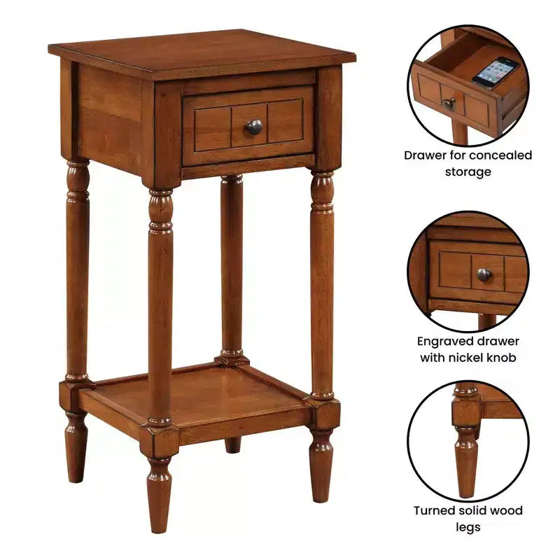 Tavolino d'appoggio Mia Petite con cassetto e ripiani Breighton Home Provencal Countryside
